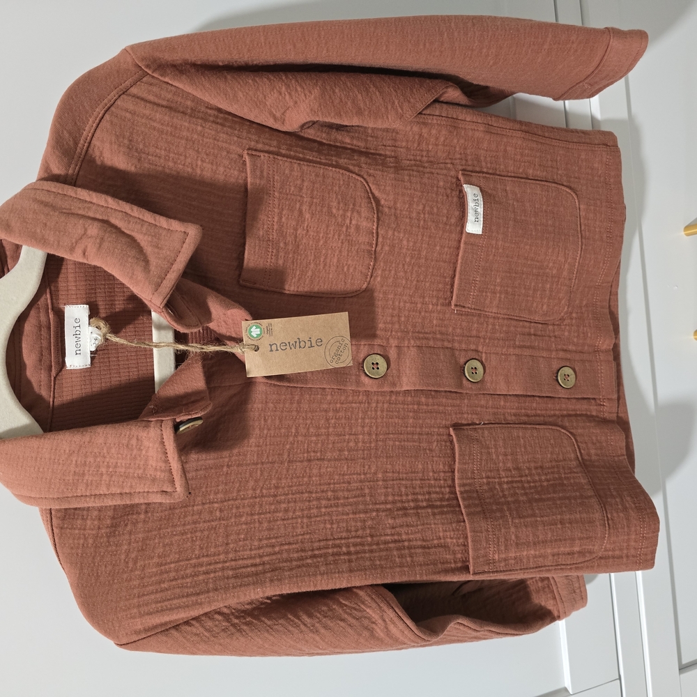 Newbie Brown Jacket with Pockets